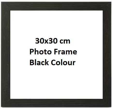 DECORO 30x30 cm Black Photo Frame Square | 300x300 mm Poster Frame | Wooden Photo Frame | Black Picture Frames 30x30cm — image 1