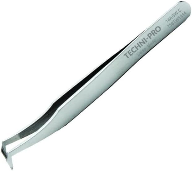 758TW1414 - Cutting Tweezers, Style 14AGW, Carbon Steel, Predominantly Angled Blades, 4.5''
