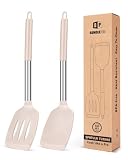 Pack of 2 Silicone Solid Turner, Non Stick Slotted Kitchen...