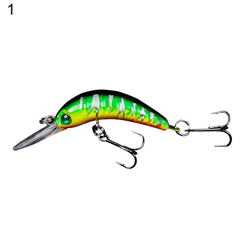 Isca de pesca, 5 cm artificial multicololr realista, isca de peixe para pesca ao ar livre - 5