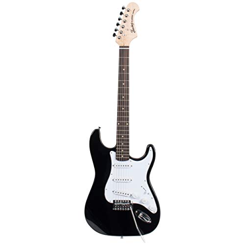 Fazley FST118BK guitare électrique noire - Les Beatles, Paul McCartney, John Lennon, RIngo Starr, George Harrison Fazley FST118BK guitare électrique noire