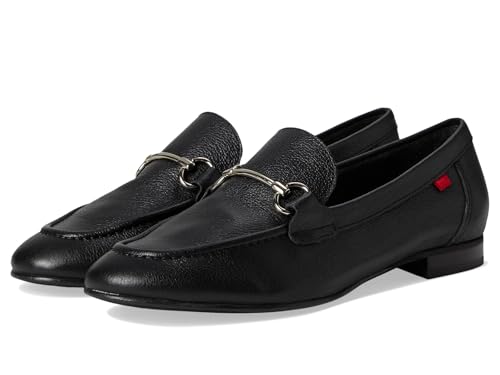 Womens Genuine Leather Comfort Slip On Buckle Dress Loafer