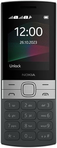 Nokia 150 Dual SIM Premium Keypad Phone | Rear Camera, Long Lasting Battery Life, Wireless FM Radio & MP3 Player and All-New Modern Premium Design | Black