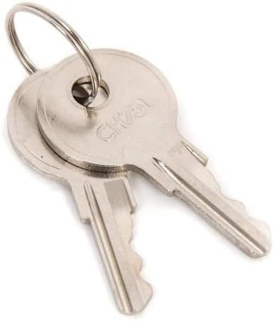 Oswald Supply CH751 Key, Universal CH751 Replacement Keys, for RV, RV Campers Compartments, Storage, Cabinet, Door Hatch, Locks Carts Shells, Tool Boxes (1 Pack of Keys)