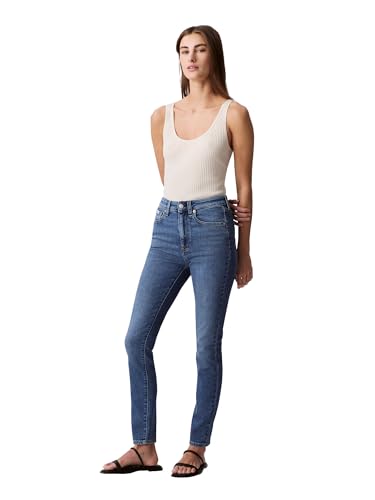 Calvin Klein Women's High Rise Skinny Fit Jeans3