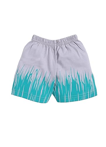 Image of CUTOPIES Boys & Girls Steel Grey Sleeveless T-shirt and Shorts Set (Pack of 1) Baby Boys' Clothing Sets