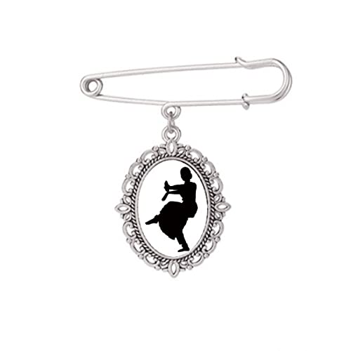 Broche de danse artistique paon aux finitions soignées pour l'ornement d'une robe de gala fine