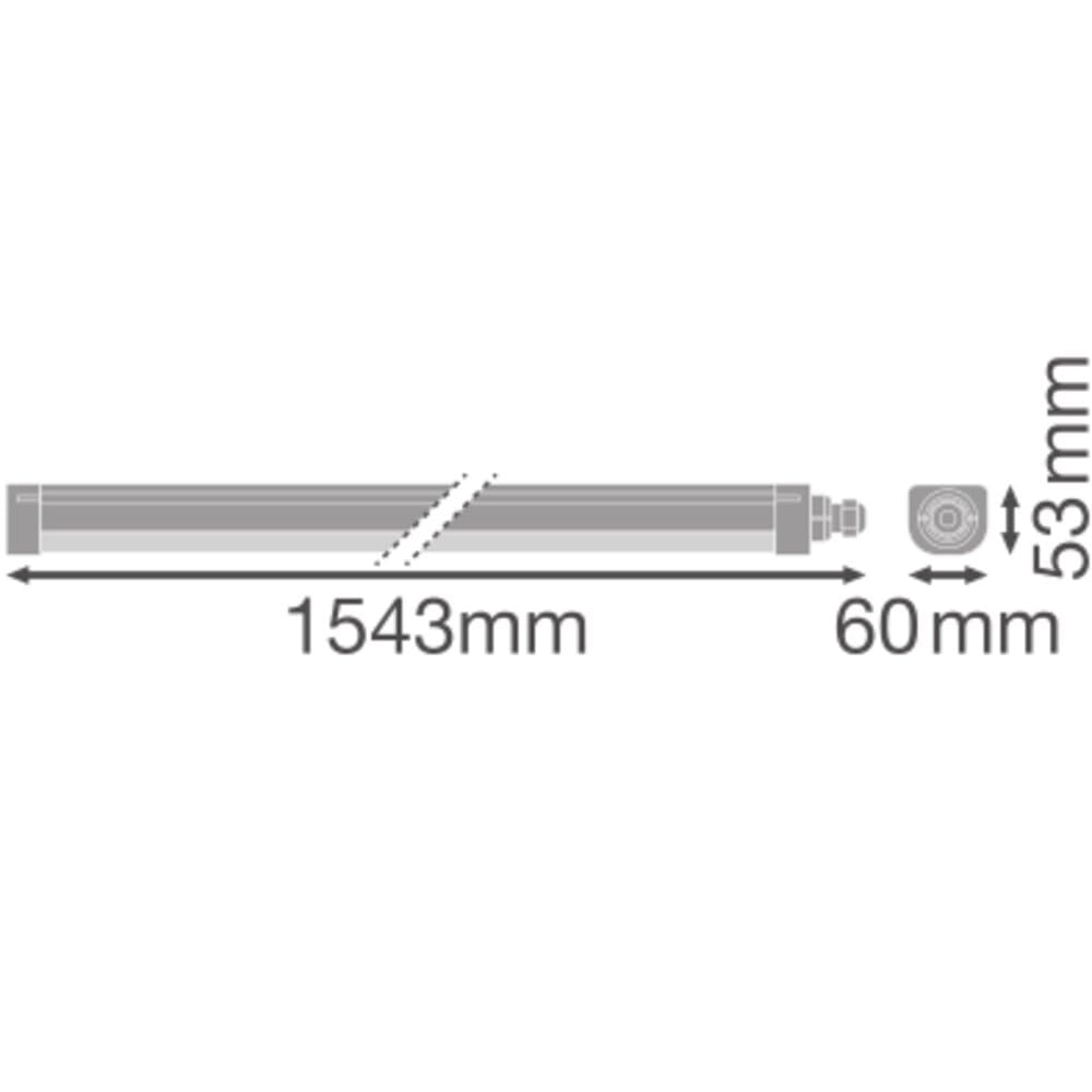 Ledvance Réglette LED Étanche 50W 6100lm - 840 Blanc Froid | 150cm
