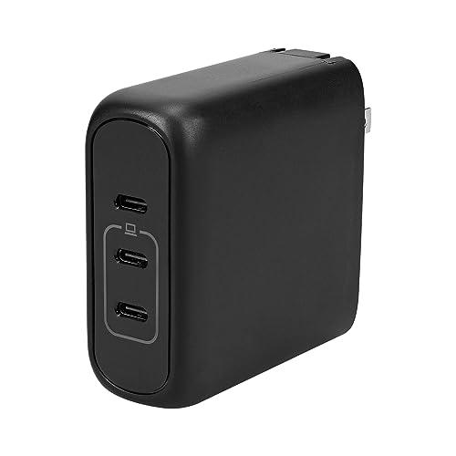 WEBショップ限定 最大PD100W出力 Type-C×3 GaN採用 AC充電器 OEC-APD100C3G-BKを評価!|