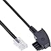 Produktbild InLine 18520 TAE-F Kabel für DSL-Router, TAE-F Stecker an RJ45 8P2C, 20m, schwarz