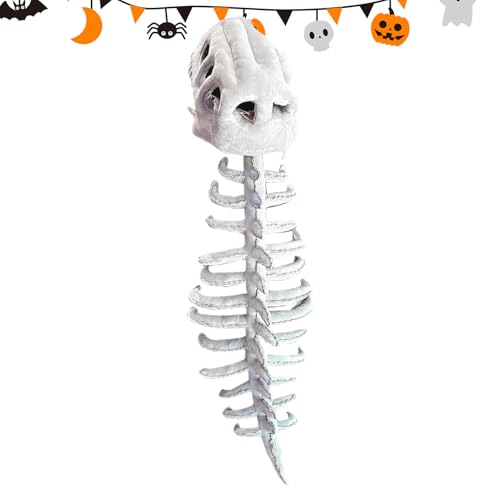 Conjunto de disfraces esqueléticos de dinosaurios - Halloween Dinosaur Cosplay con efecto de sonido | Disfraz de cosplay de Halloween para fiestas de vacaciones Juego de rol Actuaciones de escenario