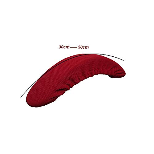 Image of Iseedy Removable Washable Office Chair Armrest Slipcovers Covers Pads (Wine red)