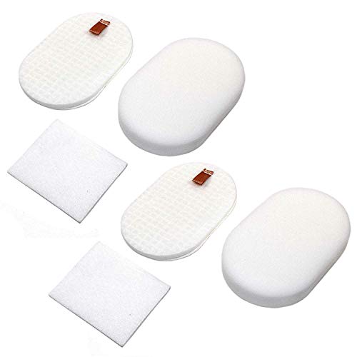 HQRP 2-Pack Filter Kit (Foam & Felt) compatible with Shark Rocket AH401, AH400, AH400C, AH452, AH452W, AH454Q Powerhead Stick Vacuums
