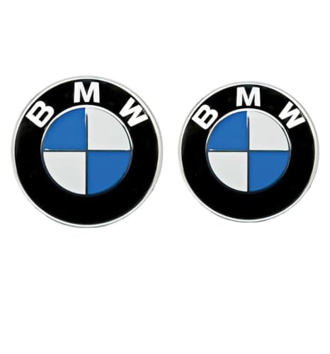 Window-Tint.co.uk For 2x BMW Front & Rear Badges - Blue White - 82mm and 78mm
