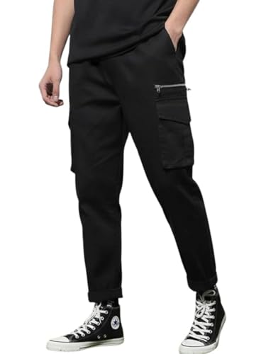 Pantalon cargo pour homme 6 poches en coton durable et coupe ample confortable