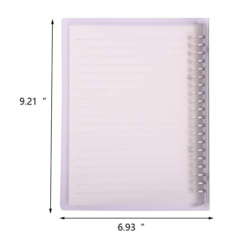 image for IDOMIK A5 Binder Portfolio Notebook with 20 Rings/Holes, 1 Subject Spi