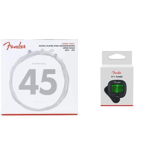 Fender 737250406 Saiten 7250M & FT-1 Pro Clip-On Tuner - Stimmgerät