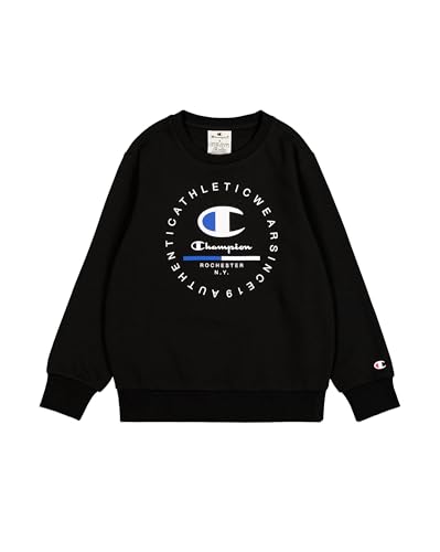 Legacy Graphic Shop B 306838 -Ultra-Light Soft Compact Powerblend Fleece Crewneck Felpa 3-4 Anni bambino nero