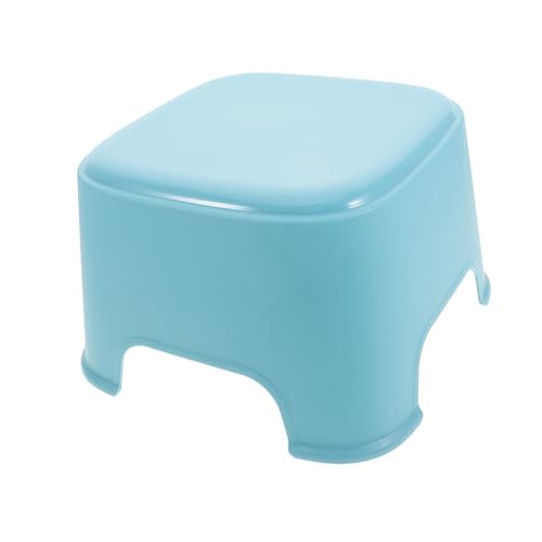 STOBAZA Stool for Bathroom Sturdy Plastic Small Step Stool with Design Non Slip Base for Safe Use Comfortable Seating for Home Use