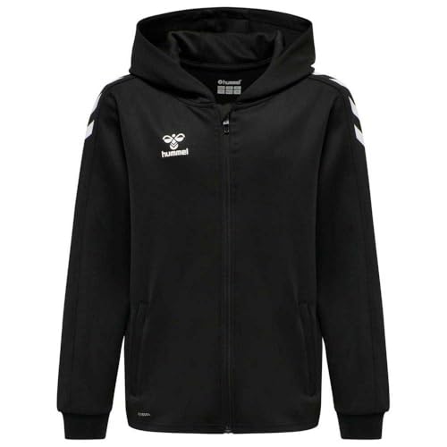 hummel hmlCORE XK Poly Zip Hood Sweat Kids, Black/Black, 152