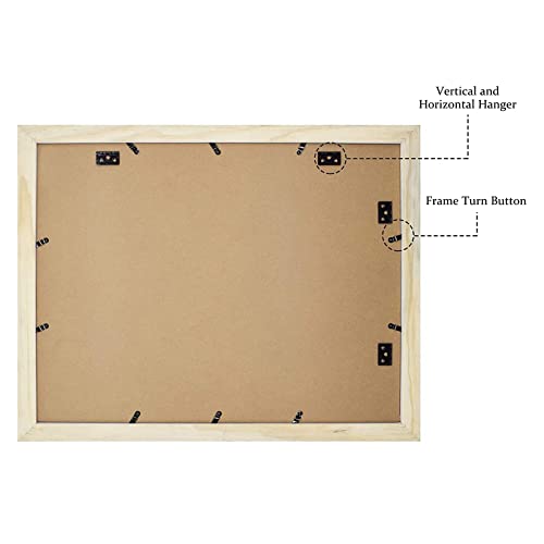 Image of Golden State Art 16x20 Wood Picture Frame with Real Glass and 1.25'' Wide (White)