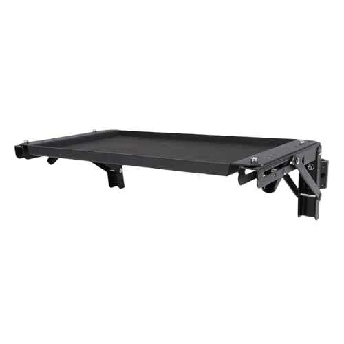 SIXRUN Mesa Plegable con Caja de Herramientas, Banco de Trabajo de Aleación de Aluminio con Bandeja Magnética, Diseño Que Ahorra Espacio para Almacenamiento de Herramientas Resistente y Fácil Montaje