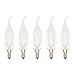 Ampoule de Bougie, C35 E14 Non Dimmable, LED Ampoule à Filament 4W,4W Équivalent Ampoule Incandescente 30W, Doux Blanc Chaud 2700K, Petite Vis Edison,AC220-240V,Lot de 5