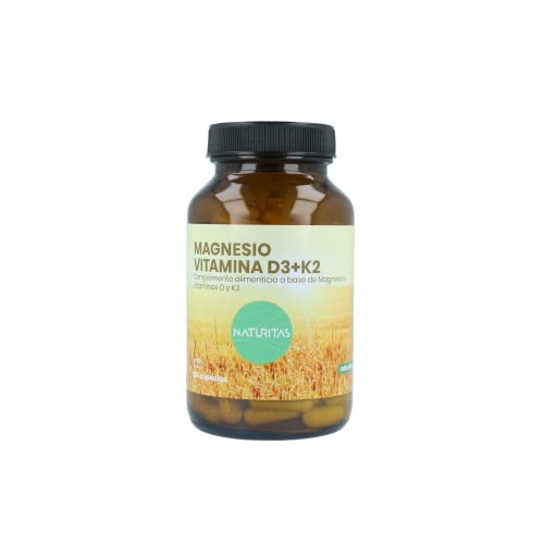 Magnesio Vitamina D3+K2 120 Cápsulas Naturitas Essentials | Ayuda a disminuir el cansancio y la...