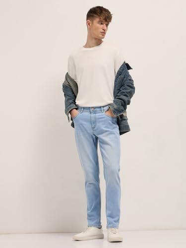 Image of THE BEAR HOUSE Men's Cotton Washed Slim Fit Jean