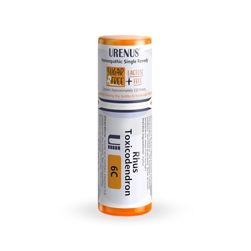 Rhus Toxicodendron 6C Sugar Free Lactose Free Homeopathic Remedy 110 Pellets, Urenus