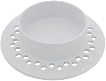 7 3/4" Floor Drain Cover PVC Bell Trap Floor Drain Strainer White Replacement Strainer for PVC Bell Trap