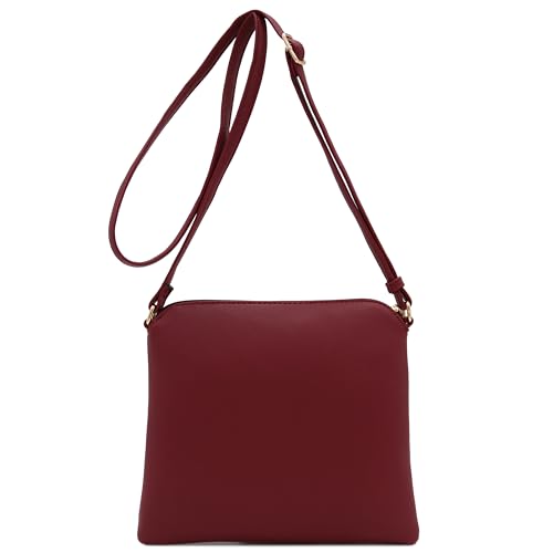 Image of DELUXITY Lightweight Medium Crossbody Bag with Tassel