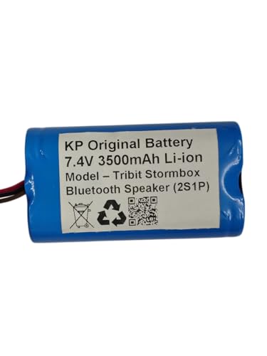 Image of KP Original 7.4V 3500mAh Replacement Battery, Ideal for Tribit Stormbox Bluetooth Speaker, Perfect for Outdoor and Home Entertainment (Connector: XH2.54 3P)