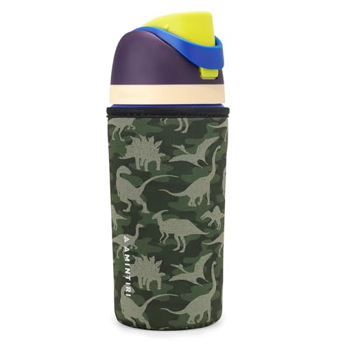 Owala Kids FreeSip 16�I���X ���킢���X���[�u ����̃l�I�v�����J�o�[ Owala 16�I���X�Ή� ���� ���ɋ����X���[�u �j�̎q ���̎q �w�Z (�J������ 16�I���X)