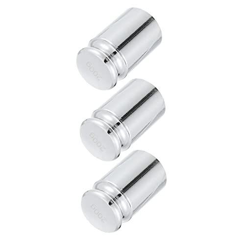 TOYANDONA 3pcs Calibration Weights for Scale -Plated Weights for Lab Balance Precision Weighting Tool for Home Kitchen School and Experiment Calibration
