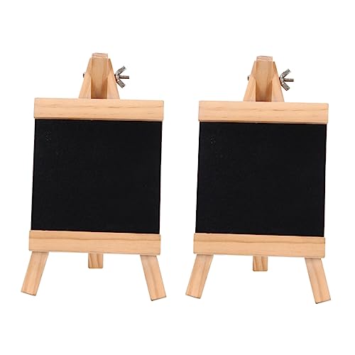 PRETYZOOM 2pcs Chalkboard Sign Boards Multi-Function Message Board for Home Office Shop Wood Material