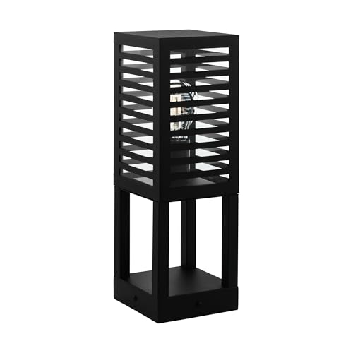 Applique murale extérieure Alamonte 3 par EGLO luminaire étanche noir IP44 douille E27