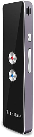Portable Smart Voice Translator Two-Way Real Time Multi-Language Translation for Learning Travelling Business Meeting (Black)