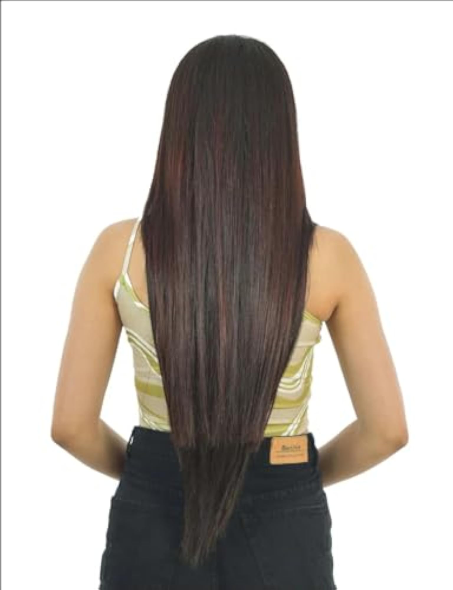 Classic 7 Set Clip In Extensions, Straight, 120g, 16 Inch Natural Black