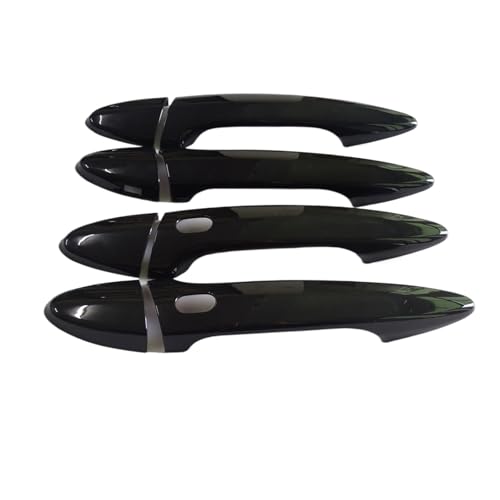 3色 ABSドアハンドルカバートリム レクサス IS250/IS350/ISF 2006-2013 対応 3Mテープ取り付け 自動車ボディデコレーション(Glossy black)