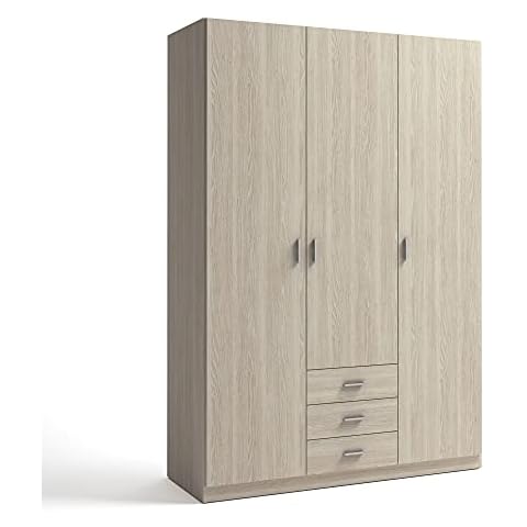 HOMN LIVING Armario ropero Altea 3 Puertas y 3 Cajones Cover