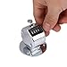 AKLOSIPY Metal 4-Digit Handheld Tally Counter for Sports, Events, and Games – Lightweight, and Easy to Use