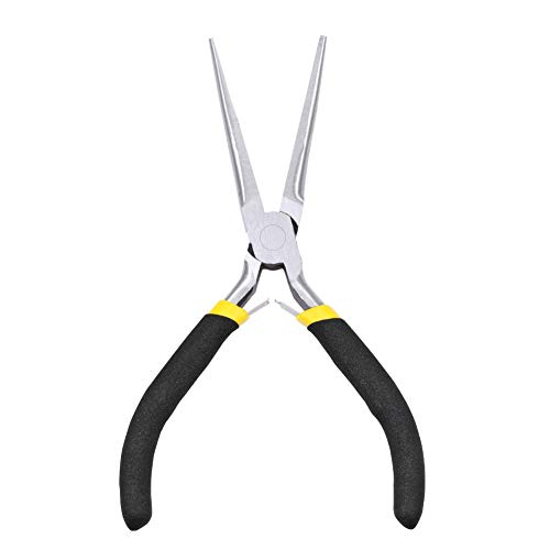 Image of Mini Needle Nose Pliers for Jewelry Making 6 Inch Small Long Nose Pliers Long Tapered Jaw Non Serrated Precision Pliers Jewelry Making Tool for Wire Bending Small Object Gripping