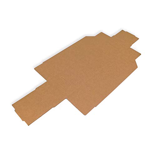 Pack 50 Gavetas de Cartón 400x130x100mm. Precinto no necesario. Automontable. Ideal para piezas pequeñas. Cartón Kraft.