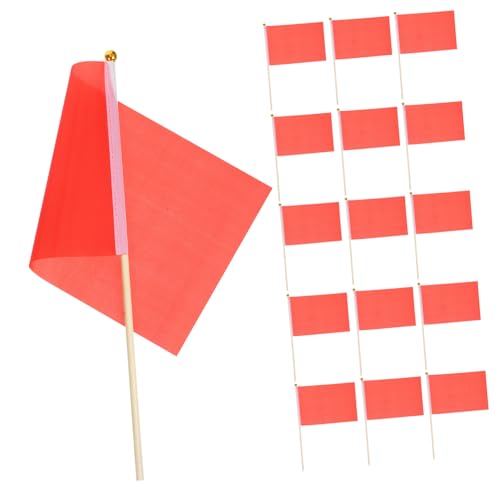 Banderas de mano monocolor de madera para animar aficiones sin gastar de más 2