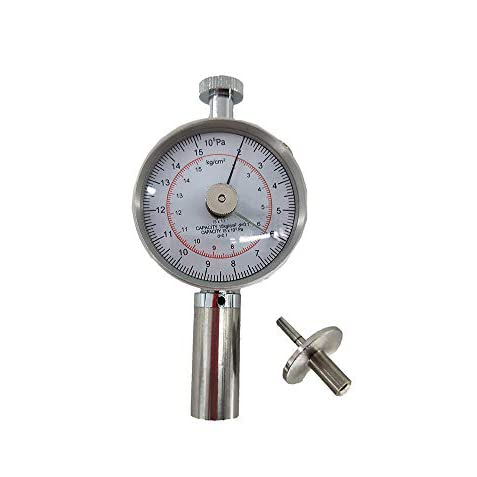 Handheld Fruit Hardness Tester Meter Pointer Type Fruit Penetrometer Fruit Sclerometer with Measuring Range 2 to 15kg/cm 2 (x10 5pa)