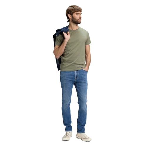Lee Men's Slim Fit MVP Jeans, Blue Print, 31 W/32 L