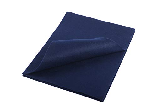 YYCRAFT Craft Soft Felt Sheets 9 Inch X 12 Inch - 24 Pcs Pack, Navy
