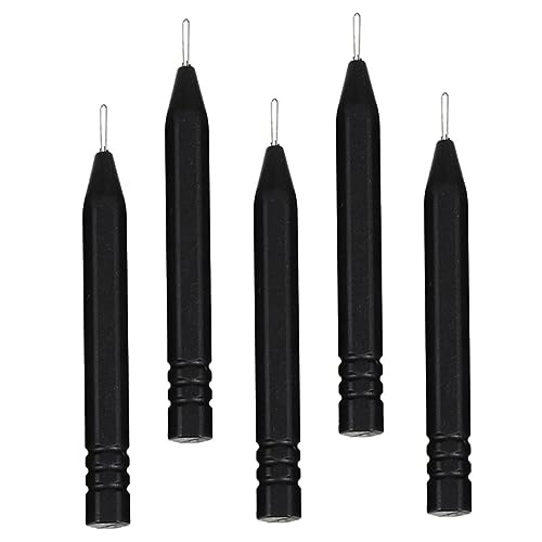 Healeved 5pcs Hearing Aids Accessory Steel Needle Rods for Earmold Cleaning Ear Cleaning Device for Earwax