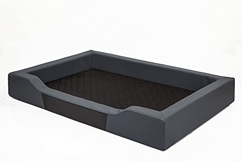 PillowPrim Hundebett Hundeschlafplatz Hundesofa Hundekissen Ruheplatz Hundematratze Hundehütte Hundeplatz Hundekorb Liegekissen 93x62 cm